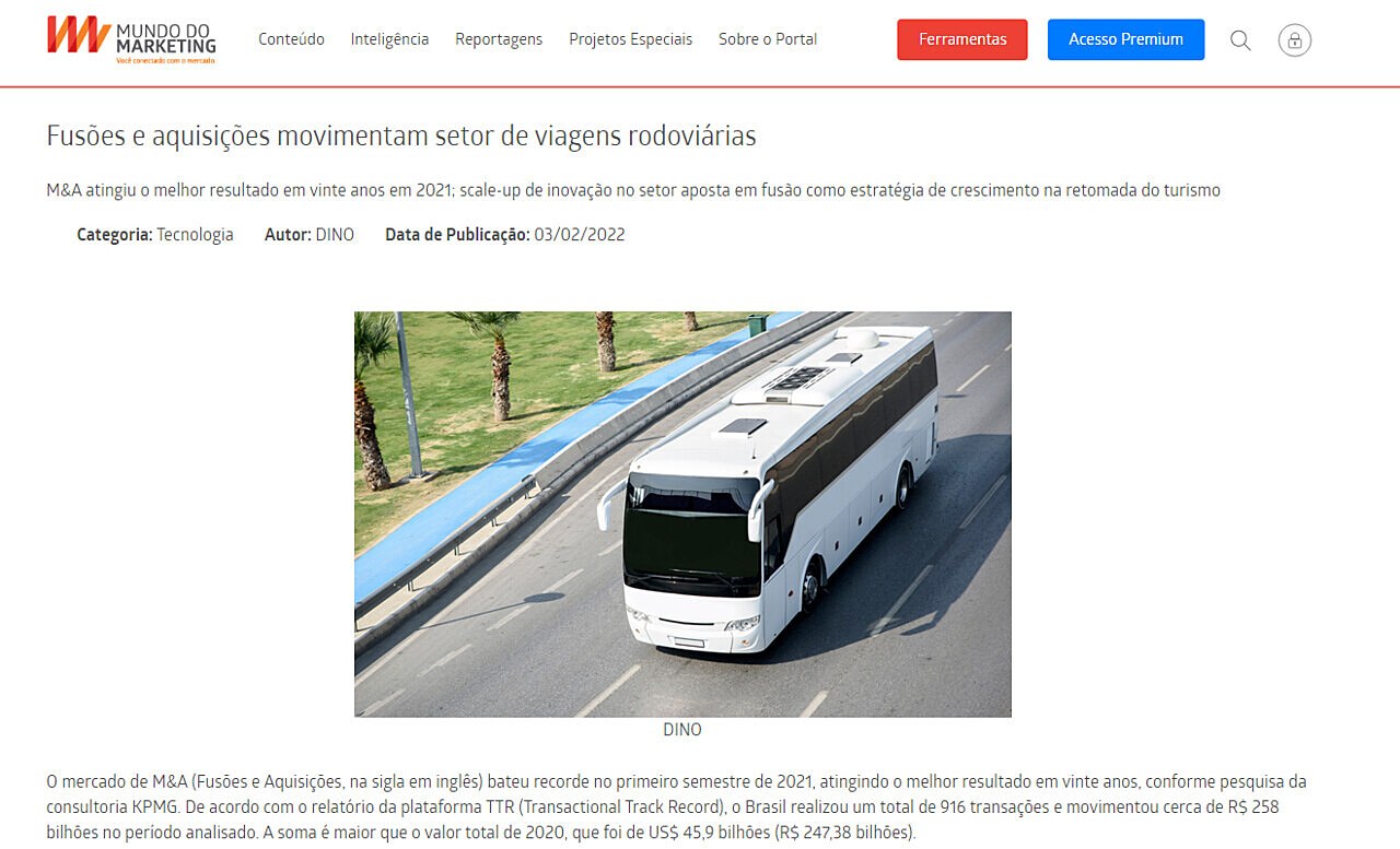 Fuses e aquisies movimentam setor de viagens rodovirias